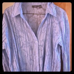 Over shirt sheer with flower pattern